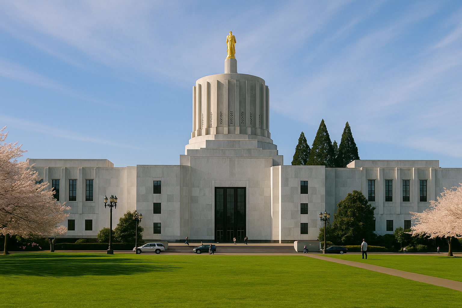 Oregon state capitol in Salem